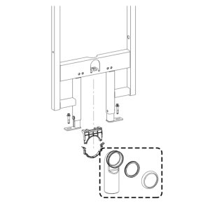 90deg Soil Pipe 90mm for Slimline Frame (ABSP-20-0098) - main image 2