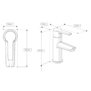 AKW Monobloc Spray Mixer Tap - Chrome (23118) - main image 2