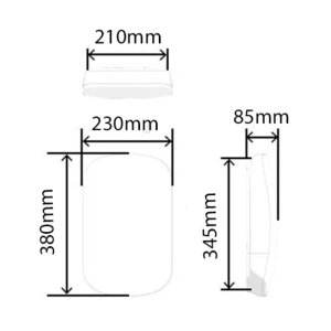 AKW SmartCare Plus Electric Shower 8.5kw - White (29012WH) - main image 2