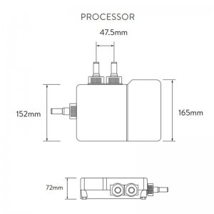 Aqualisa Concealed Visage digital shower with adjustable shower head - Gravity Pumped (VSD.A2.BV.14) - main image 2