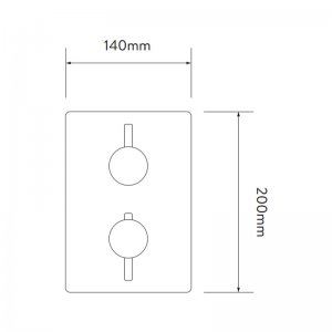 Aqualisa Dream concealed mixer shower with wall fixed head (DRMDCV002) - main image 2