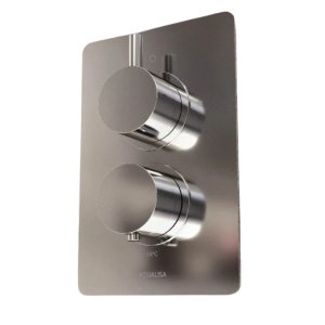 Aqualisa Dream Concealed Thermostatic Mixer Dual Outlet - Round - Chrome (DRMDCV2.HSFW.RND) - main image 2