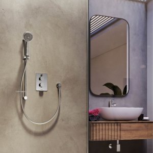 Aqualisa Dream Round Thermostatic Mixer Shower with Adjustable Head - Chrome (DRMDCV1.AD.RND) - main image 2