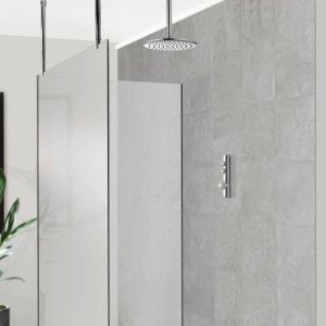 Aqualisa iSystem concealed digital shower with ceiling fixed shower head - gravity pumped (ISD.A2.BFC.21) - main image 2