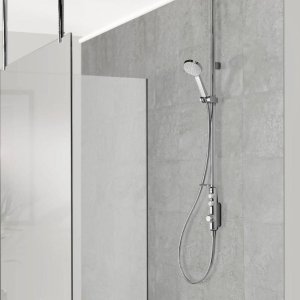 Aqualisa iSystem exposed digital shower with adjustable shower head - gravity pumped (ISD.A2.EV.21) - main image 2