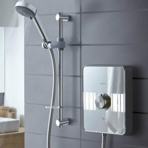 Aqualisa Lumi 9.5kW electric shower - chrome (9.5kW LME9501) - main image 2