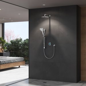Aqualisa Optic Q Smart Shower Concealed with Adj and Wall Fixed Head - Gravity Pumped (OPQ.A2.BV.DVFW.23) - main image 2