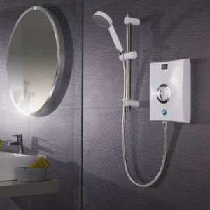 Aqualisa Quartz Electric Shower 8.5kW - White/Chrome (QZE8521) - main image 2