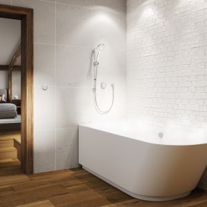 Aqualisa Unity Q Smart Shower Concealed with Adj Head and Bath Fill - Gravity Pumped (UTQ.A2.BV.DVBTX.23) - main image 2