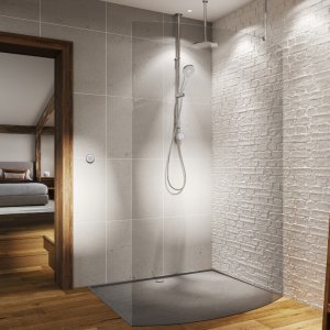 Aqualisa Unity Q Smart Shower Exposed with Adj and Ceiling Fixed Head - HP/Combi (UTQ.A1.EV.DVFC.23) - main image 2