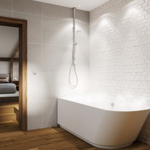 Aqualisa Unity Q Smart Shower Exposed with Bath Fill - Gravity Pumped (UTQ.A2.EV.DVBTX.23) - main image 2