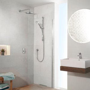 Aqualisa Visage Q Smart Shower Concealed with Adj and Wall Fixed Head - Gravity Pumped (VSQ.A2.BV.DVFW.23) - main image 2