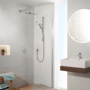 Aqualisa Visage Q Smart Shower Concealed with Adj and Wall Fixed Head - HP/Combi (VSQ.A1.BV.DVFW.23) - main image 2