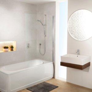 Aqualisa Visage Q Smart Shower Concealed with Adj Head and Bath Fill - Gravity Pumped (VSQ.A2.BV.DVBTX.23) - main image 2