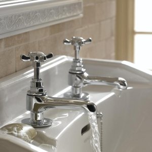 Bristan 1901 basin taps - chrome (N 1/2 C CD) - main image 2