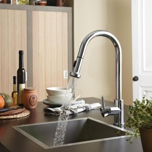 Bristan Apricot sink mixer with pull out spray - chrome (APR PULLSNK C) - main image 2