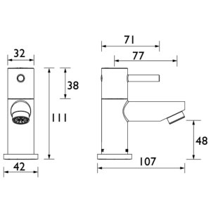 Bristan Blitz basin pillar taps (BTZ1/2 C) - main image 2