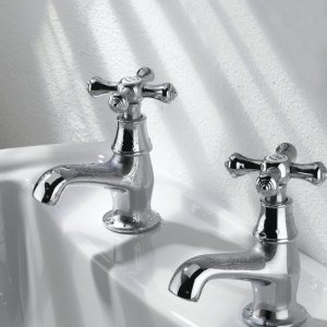 Bristan Colonial Basin Taps - Chrome (K 1/2 C) - main image 2