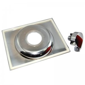 Bristan concealing plate and outlet elbow - Chrome (SK1200-5CP) - main image 2