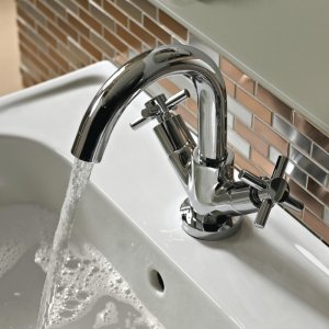 Bristan Decade Basin Mixer Tap With Clicker Waste - Chrome (DX BAS C) - main image 2