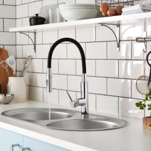 Bristan Gallery Flex Sink Mixer - Grey/Chrome (GLL FLEXSNK C) - main image 2