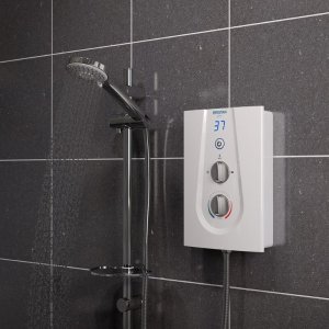 Bristan Glee Electric Shower 8.5kW - White (GLE385 W) - main image 2