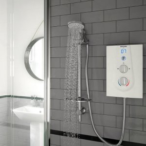 Bristan Joy Thermostatic Electric Shower 8.5kW - White (JOYT385 W) - main image 2