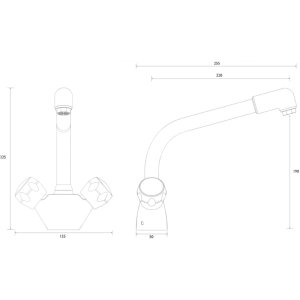 Bristan Matrix Easyfit Sink Mixer - Chrome (CM SNK EF C) - main image 2