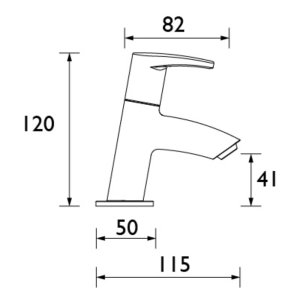 Bristan Orta Basin Taps - Chrome (OR 1/2 C) - main image 2