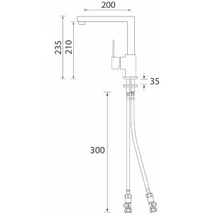 Bristan Oval Easyfit Sink Mixer - Brushed Nickel (OL SNK EF BN) - main image 2