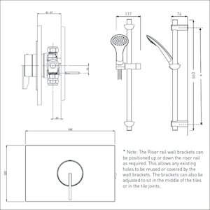 Bristan Sonique 2 concealed mixer shower - chrome (SOQ2 SHCAR C) - main image 2