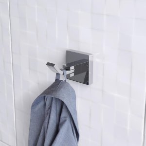 Bristan Square Robe Hook - Chrome (SQ HOOK C) - main image 2