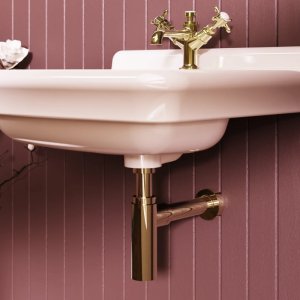 Burlington Bottle Trap - 400mm Pipe - Gold (BTR0402G) - main image 2