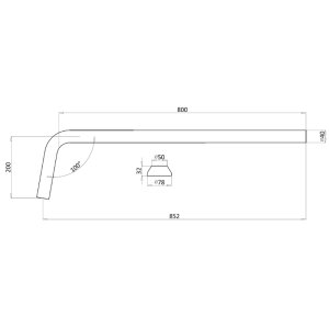 Burlington P Trap Connection Pipe - Gold (W21GOLD) - main image 2