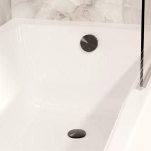Crosswater 3ONE6 Bath Waste - Stainless Slate (TS0204ST) - main image 2
