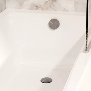 Crosswater 3ONE6 Bath Waste - Stainless Steel (TS0204S) - main image 2
