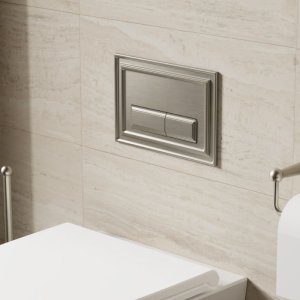 Crosswater Belgravia Flush Plate - Brushed Nickel (BLFLUSHL) - main image 2