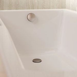 Crosswater Click Clack Extended Bath Waste - Brushed Nickel (PRO0202V_V2) - main image 2