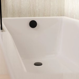Crosswater MPRO Click Clack Extended Bath Waste - Matt Black (PRO0202M) - main image 2