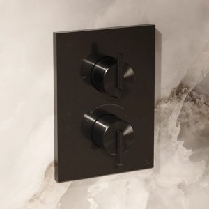 Crosswater Crossbox 3ONE6 Dual Outlet Trimset - Stainless Slate (TLCB1500LBPST) - main image 2
