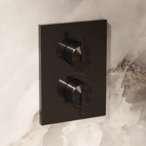 Crosswater Crossbox 3ONE6 Single Outlet Trimset - Stainless Slate (TLCB1000LBPST) - main image 2
