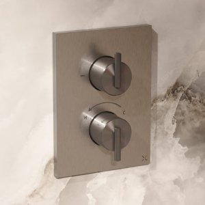 Crosswater Crossbox 3ONE6 Single Outlet Trimset - Stainless Steel (TLCB1000LBPS) - main image 2