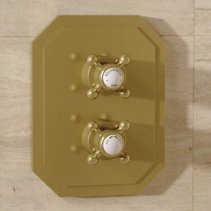 Crosswater Crossbox Belgravia Triple Outlet Trimset - Brushed Brass (BLCB2500LBPF) - main image 2