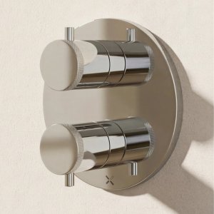 Crosswater Crossbox MPRO Double Outlet Industrial Trimset - Chrome (PRICB1500LBPC) - main image 2