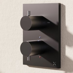 Crosswater Crossbox MPRO Dual Outlet Mixer Shower Valve - Matt Black (PROCB1500RM) - main image 2