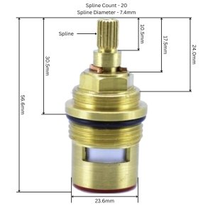 Crosswater 3/4" flow cartridge (X2A035N-H) - main image 2