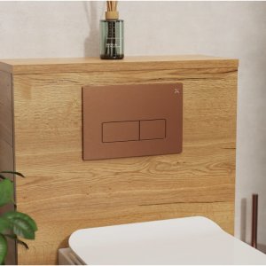 Crosswater MPRO Flush Plate - Brushed Bronze (MPROFLUSHBZ) - main image 2