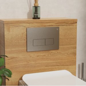 Crosswater MPRO Flush Plate - Brushed Nickel (MPROFLUSHV) - main image 2