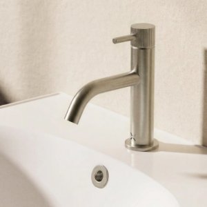 Crosswater MPRO Fluted Basin Tap - Brushed Nickel (PRO110DNL_F) - main image 2