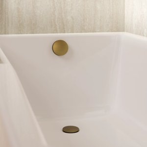 Crosswater MPRO Industrial Bath Waste - Brushed Brass (PRI0202UB) - main image 2